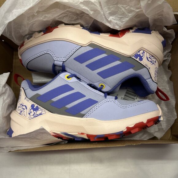 Kids ADIDAS Disney MICKEY & FRIENDS Terrex AX4R Hiking Shoes Kids SZ 12 Purple - Picture 13 of 13